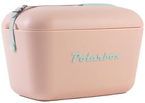 Glacière 12L Rose Pop - Logo et Sangle Bleu - POLARBOX