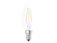 OSRAM SUPERSTAR CLASSIC B - LED-filamentlyspære - form: stearinlys - klar finish - E14 - 3.3 W (ekvivalent 25 W) - klasse A+ - varmt hvitt lys - 2700 K