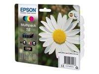 Epson 18 Multipack - 4-Pack - 15.1 Ml - Svart, Gul, Cyan, Magenta - Original - Bläckpatron - För Expression Home Xp-212, 215, 225, 312, 315, 322, 325, 412, 415, 422, 425