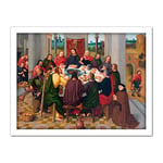 Artery8 Master Amsterdam Death Virgin Last Supper Painting Artwork Framed Wall Art Print 18X24 Inch