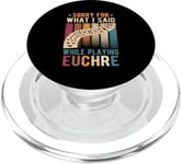 Euchre Card Game, Sorry For What I Said, Euchre Player PopSockets PopGrip for MagSafe