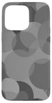 Coque pour iPhone 15 Pro Max Cercles gris classiques dans des graphismes cool