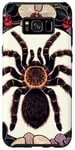 Coque pour Galaxy S8+ Illustration de tarentule - Orchidée araignée florale