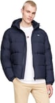 Tommy Jeans Men’s Essential Warm Down Jacket, Blue (Dark Night Navy), XL