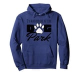 i'd rather be at the dog park petting dog Pullover Hoodie