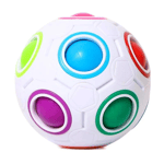 Sensory Rubiks Fidget Ball - Magic Cube - Rainbow