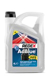 Redex AdBlue Additive 4L, AdBlue With Easy-Pour Spout, Reduces NOX Emissions, Quick & Easy Filling, Keep Spare In Boot, Premium Quality AdBlue Diesel Exhaust Fluid, No-Spill Bottle, 4 Litres