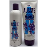Aussie Miracle Moist Shampoo 300ml & Conditioner 200ml