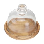 Cheese Stand with Lid Mini Glass Cloche Base Dome Elegant Cake Display