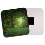 Magical Green Forest Fridge Magnet - Woodland Trees Mythical Gamer Gift #8294