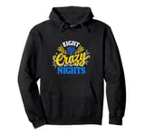 Funny Hanukkah 8 Eight Crazy Nights Jewish Chanukah Menorah Pullover Hoodie