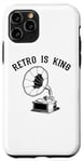 Coque pour iPhone 11 Pro Retro is King Phonograph Gramophone Turntable