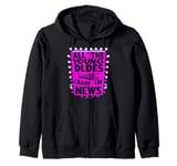 ALL THE YOUNG DUDES CARRY THE NEWS Zip Hoodie