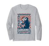 The Smurfs Gargamel's Attack Smurfs Village Kanji Retro Logo Long Sleeve T-Shirt