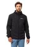 Jack Wolfskin Feldberg Sweat à Capuche M Veste Softshell, Noir, 3XL Homme