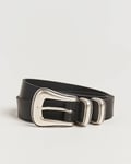 Nudie Jeans Western Silver Belt Black