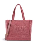 Juicy Couture Iris Crinkled Velvet L Shoppingväska antik rosa