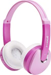 Groov-e GVBT590PK Bluetooth DJ Style Wireless On-Ear Headphones for Kids with 7