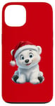 Coque pour iPhone 13 Holiday Polar Bear