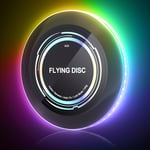 Laddningsbar LED Frisbee - 16 miljoner färger RGB - Smarta lägen - Automatisk tändning - Rolig present till jul, födelsedag och camping Tricolor