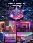 10M Smart LED Strip Lights, 300 LEDs, WiFi App Control, Voice Activated RGB