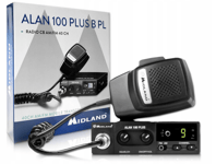 CB MOBILE RADIO MIDLAND ALAN 100 PLUS B PL AM FM 40 CHANNELS