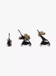 Stokke YOYO³ Pushchair Frame, Newborn Pack and 6+ Colour Pack Bundle, Black/Toffee