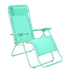 Argos Home Folding Metal Zero Gravity Sun Lounger - Teal