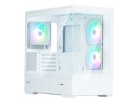 Zalman P30 V2 - Mt - Micro Atx - Sidepanel Med Vindu (Herdet Glass) - Ingen Strømforsyning (Atx) - Hvit - Usb/Lyd