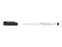 Faber-Castell Pitt Artist Pen Calligraphy - Penselpenna - Permanent - Vit - India Bläck - 2.5 Mm