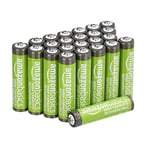 Amazon Basics Piles Rechargeables AAA NiMh Haute capacité, 850 mAh, pré-chargées, Lot de 24