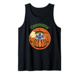 Star Wars Halloween Boooop Pumpkin Cute R2D2 Big Retro Frame Tank Top