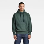 G Star Raw Mens G-Star RAW Garment Dyed Oversized Hoodie - Green Cotton - Size Small