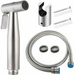 Kit Bidet wc avec Douchette - Pulverisateur Bidet a Main- Pomme de Douche Toilette avec Tuyau + Support en Inox + 2 Joint Debuns