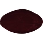 Home Styling - Tapis rond pour salon en fausse fourrure douce, ø 80 cm