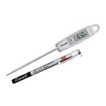 Escali DH1-S Thermomètre Cuisine Gourmet, Thermomètre Numérique Intérieur, Cuisson, Certifié NSF, Sonde Température de -45° à -200° C (-49° to 392° F), Argenté, 20 x 2 x 1,3 cm