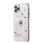 Emlivi iPhone 8 Plus Handyhülle iPhone 7 Plus Hülle Blume Schutzhülle Echt Getrocknete Blumen Kristall Schutzhülle Silikon Rückschale TPU Bumper Case Cover für iPhone 7 Plus/8 Plus, Sternblume Lila