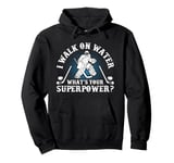 I Walk on Water Ice Hockey Lover Player Superpower Youth Pullover Hoodie