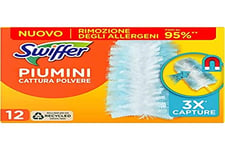 Swiffer Duster - Doudoune Anti-poussière - 12 couettes - Attrape et Attrape la poussière et la saleté - Atteint Les endroits Les Plus Difficiles de la Maison - Jusqu'à 95% d'allergènes en Moins