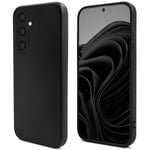 Mode de vie Moozy. Coque en silicone pour Samsung A54 5G, noir – Coque légère en silicone liquide avec finition mate et doublure en microfibre douce, coque en silicone de qualité supérieure - Neuf