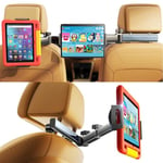 LISEN Support Tablette Voiture Appuie Tete Extensible Support iPad Voiture Tablette Voiture Siege Arriere pour 4,7 à 13 Équipement iPad Samsung Galaxy Kindle Fire HD Porte Tablette Accessoire Voiture