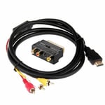 iLike HD3 HDMI Uros 3RCA Audio & Video Kaapeli 1.5m + RCA S-Video SCART-adapteri (OEM)