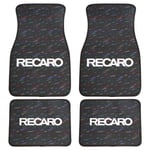 (Kangas-Confetti)4kpl RECARO Le Mans Confetti Kangasmatto Pehmomatto Matto Liukumaton lattiamatot JDM automatot Pad Protector