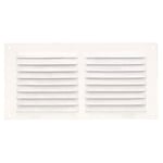 Amig - Grille de ventilation rectangulaire en Aluminium | Grilles d'aération pour sortie d'air | Idéal pour plafond de cuisine et de salle de bain | Dimensions : 100 x 200 mm | Couleur: Blanc