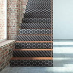 Ambiance Sticker Stair Tile Stickers, Vinyl, Kakadeg, 4 bandes de 15 x 105 cm