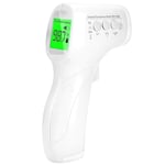 Machine Frontale pour la Mesure Infrarouge sans Contact Adulte, écran LCD, Fonction de mémoire Laser IR Professionnel Rapide et précis pour Enfant, Adulte, Nourriture, Objet (White)