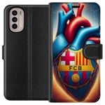 Motorola Moto G41 Plånboksfodral FCB Hjärta