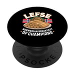 Lefse Norwegian Breakfast If Champions - Norway Food PopSockets Adhesive PopGrip