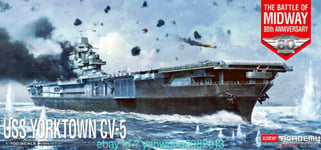 Uss Yorktown CV-5 Bataille Of Midway 1:700 Plastique Model Kit Academy