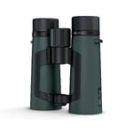 GoView ZOOMR 8x42 binoculars for outdoor, nature, wildlife observation, travel (8x zoom, wide field of view, incl. accessory set) Oak Green